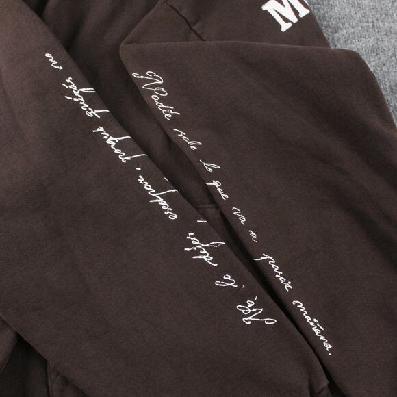 Bad Bunny Hoodie Large Most Wanted Tour 2024 Brown Made USA Pullover Concert - Picture 6 of 8